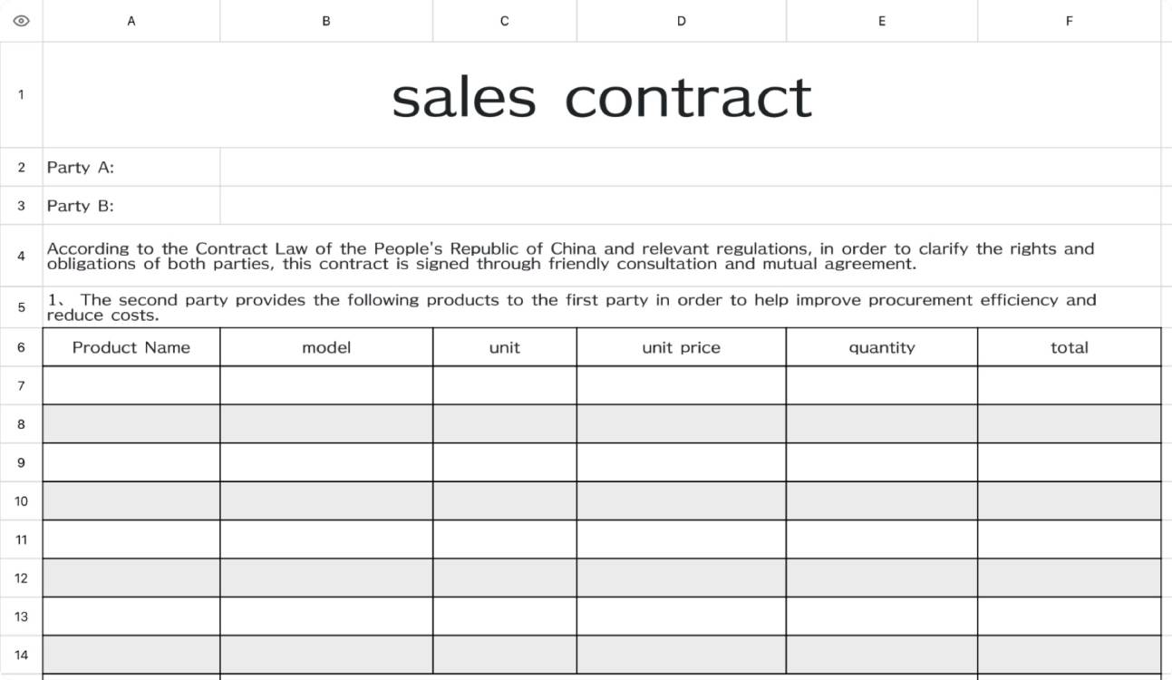 Sales Contract 3